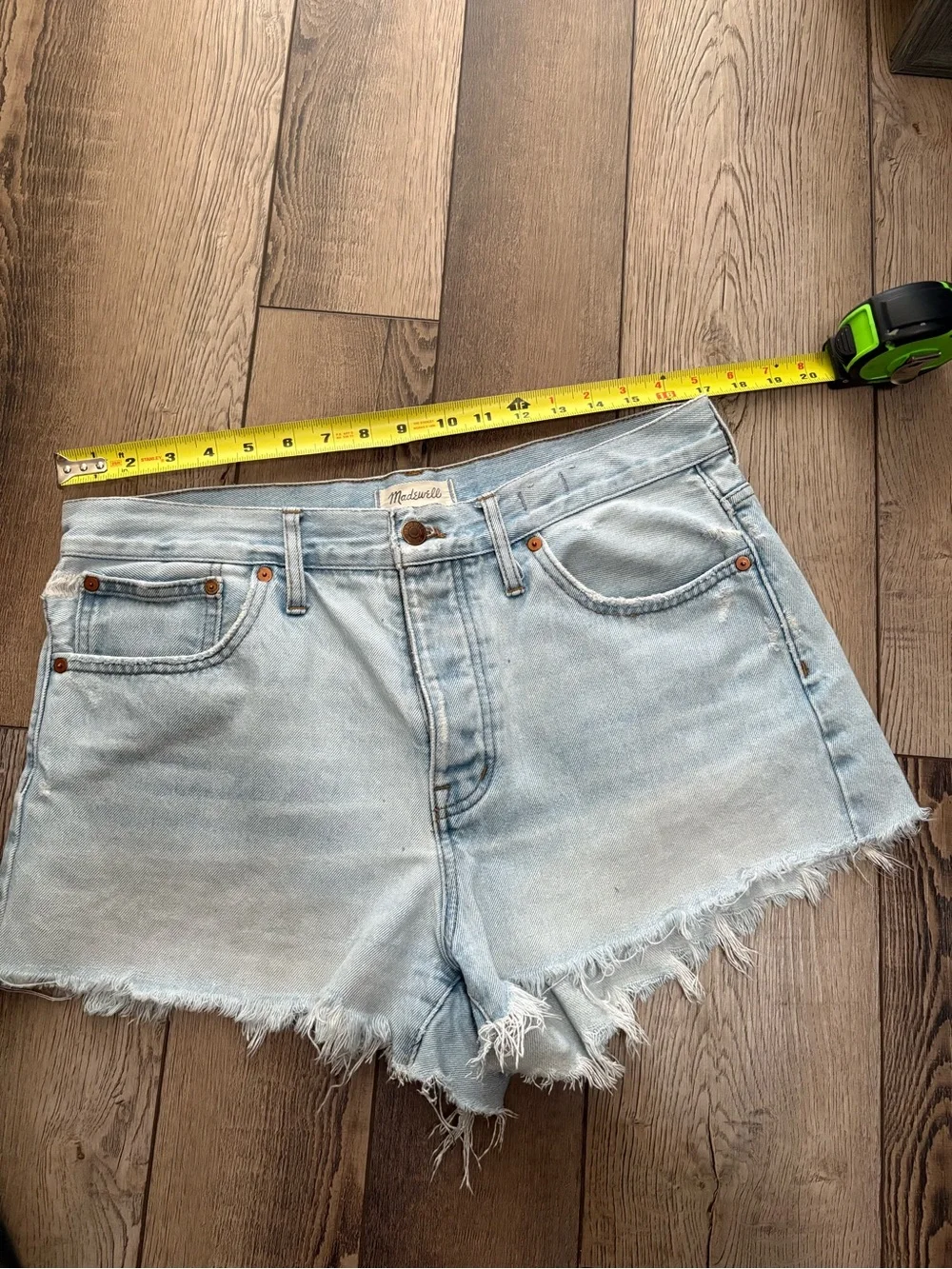 Madewell Relaxed Denim Shorts Cedarcroft Wash Size 29 Mid Rise
